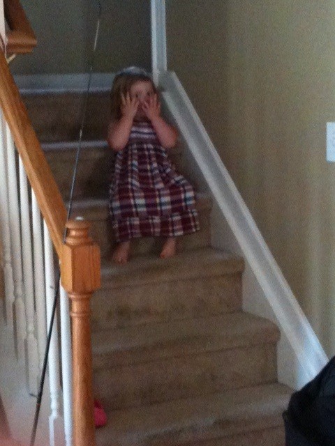 Niece hiding