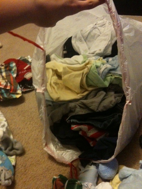 Baby Clothes Pile 2