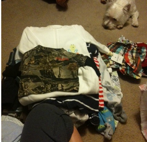 Baby Clothes Pile