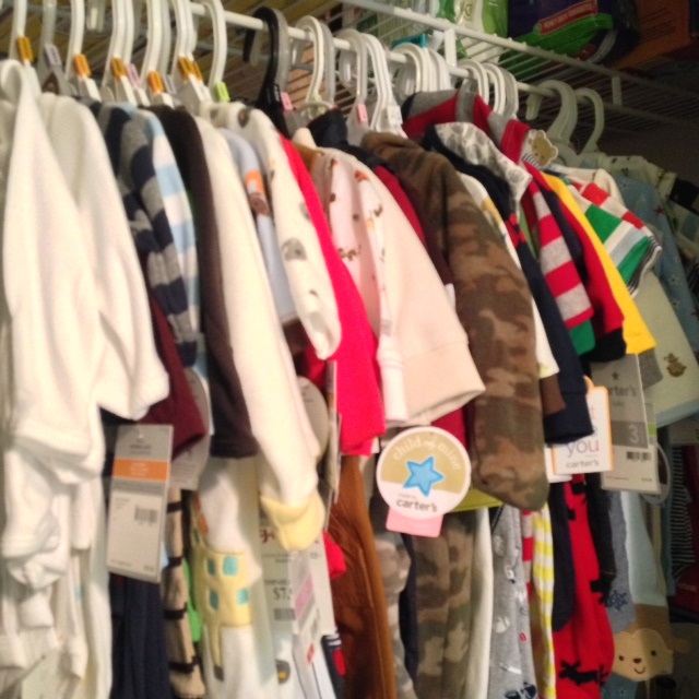 This is probably 1/16th of Peanut's clothes - LOL!