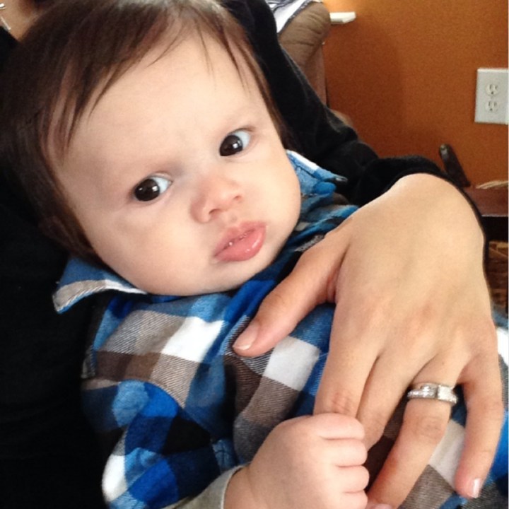 Holding my finger. =]