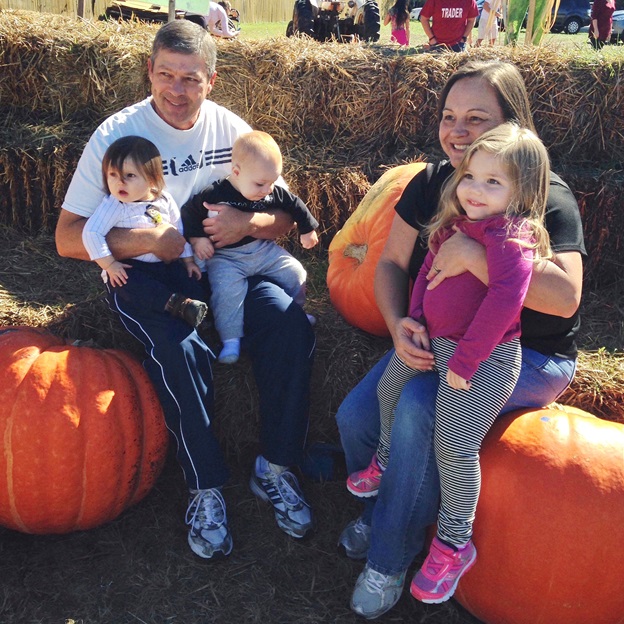 Father and mother in law with all the grand kids. :] 
